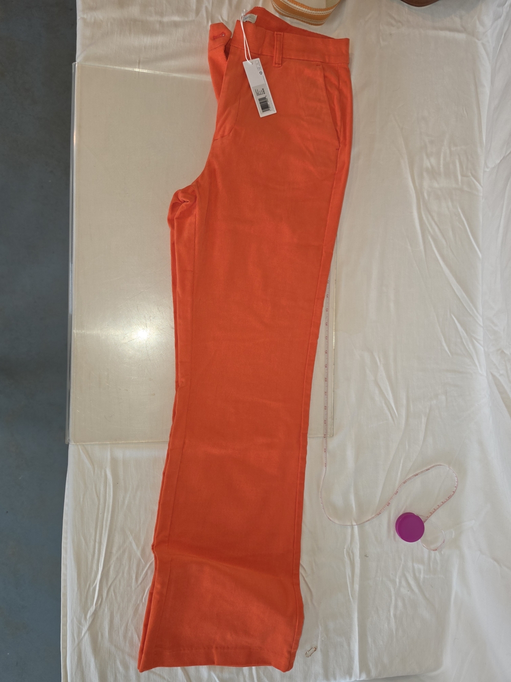 Outerknown Bright Orange Boot Cut Pants